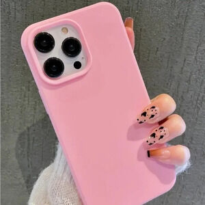 ⚠️Clearance iPhone 15/Pro/Pro Max Solid Pink Phone Case